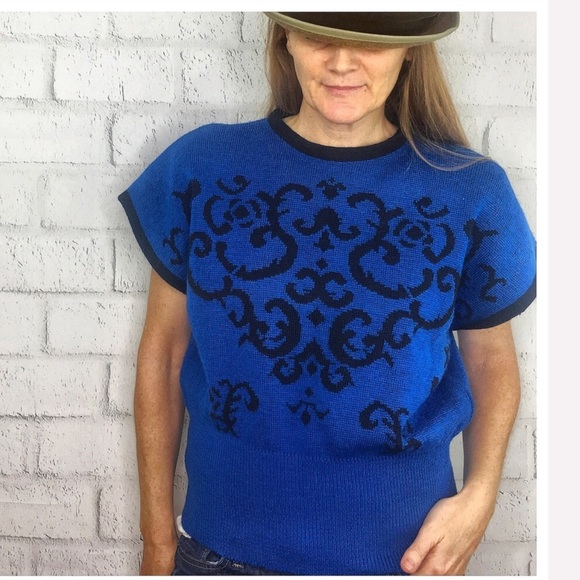 Pendleton Sweaters - VTG Miss Pendleton Sweater Wool Vest blue Medium